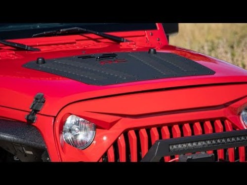 Jeep Powder Coated Hood Louver 07-18 Wrangler JK 10527