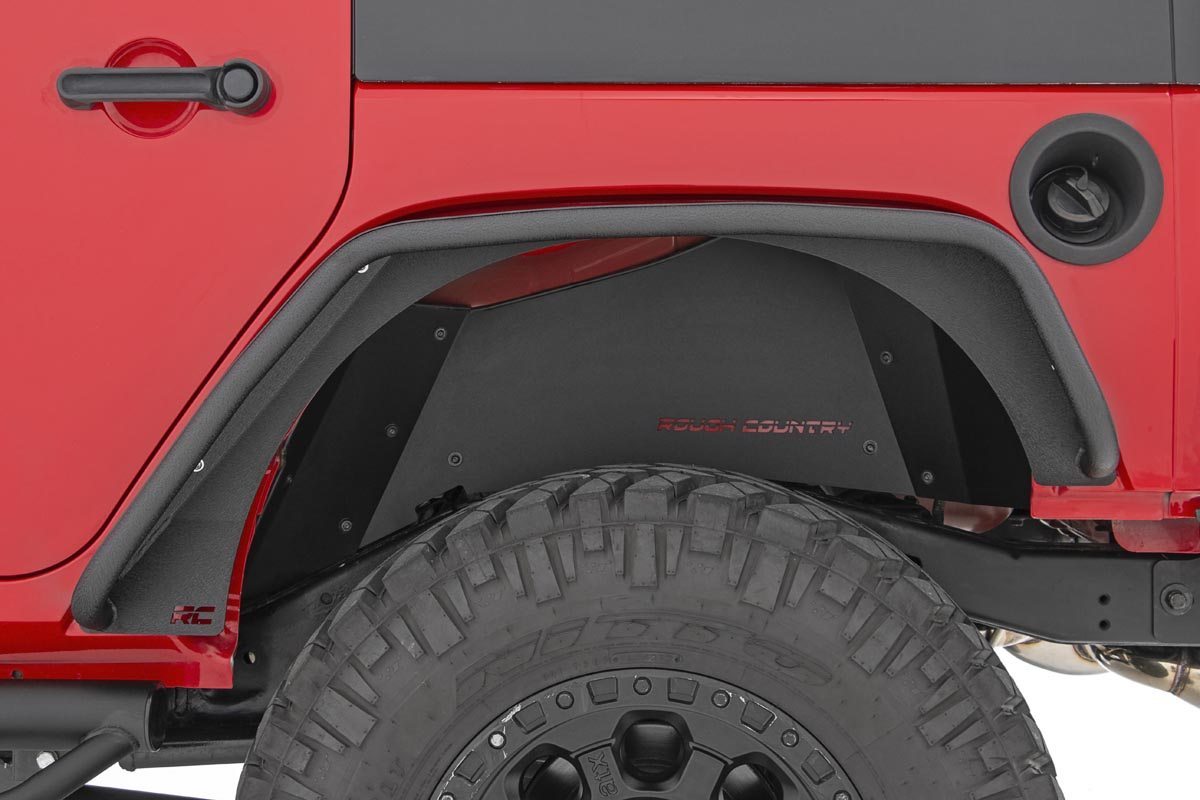 Rough Country Jeep Tubular Rear Fender Flares 07-18 Wrangler JK 10532
