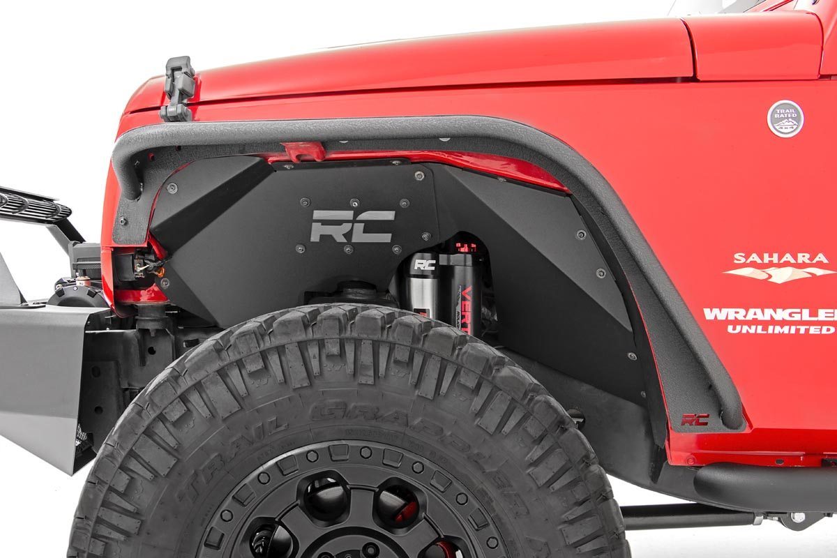 Rough Country Jeep Tubular Front & Rear Fender Flares Set 07-18 Wrangler JK 10533