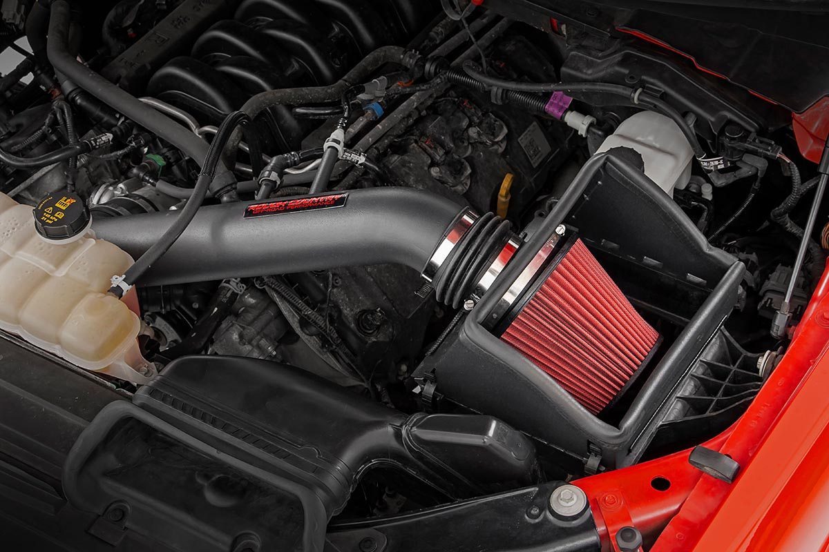 Rough Country Ford Cold Air Intake w/Pre-Filter Bag 15-20 F-150 5.0L 10555PF