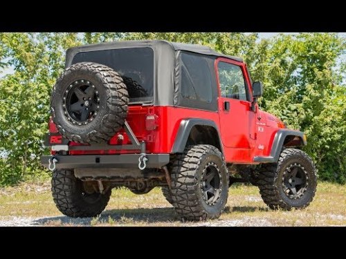 Jeep Classic Rear Bumper w/Tire Carrier 87-06 Wrangler YJ/TJ -3