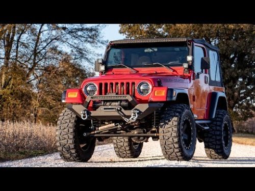 Full Width Front LED Winch Bumper fits Jeep 87-06 Wrangler YJ/TJ 10595