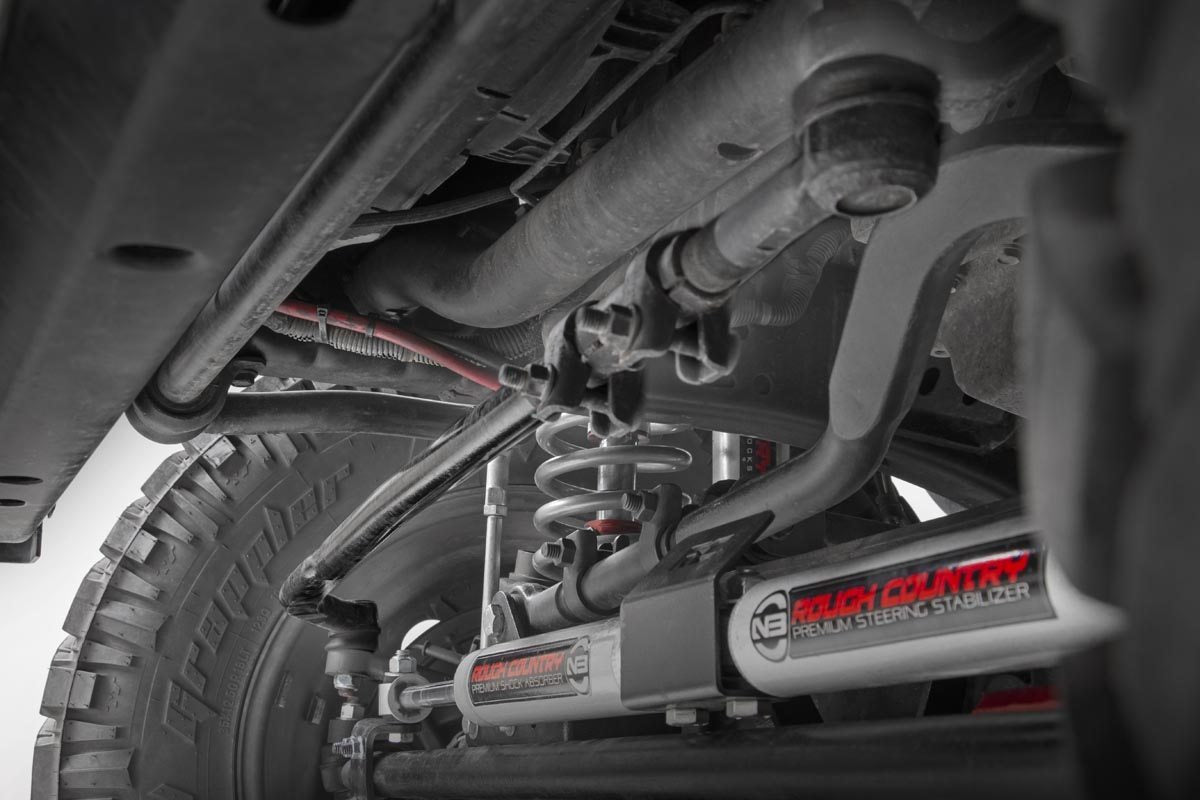 Rough Country High Steer Drag Link Track Bar Bracket Kit 07-18 Wrangler JK 10601