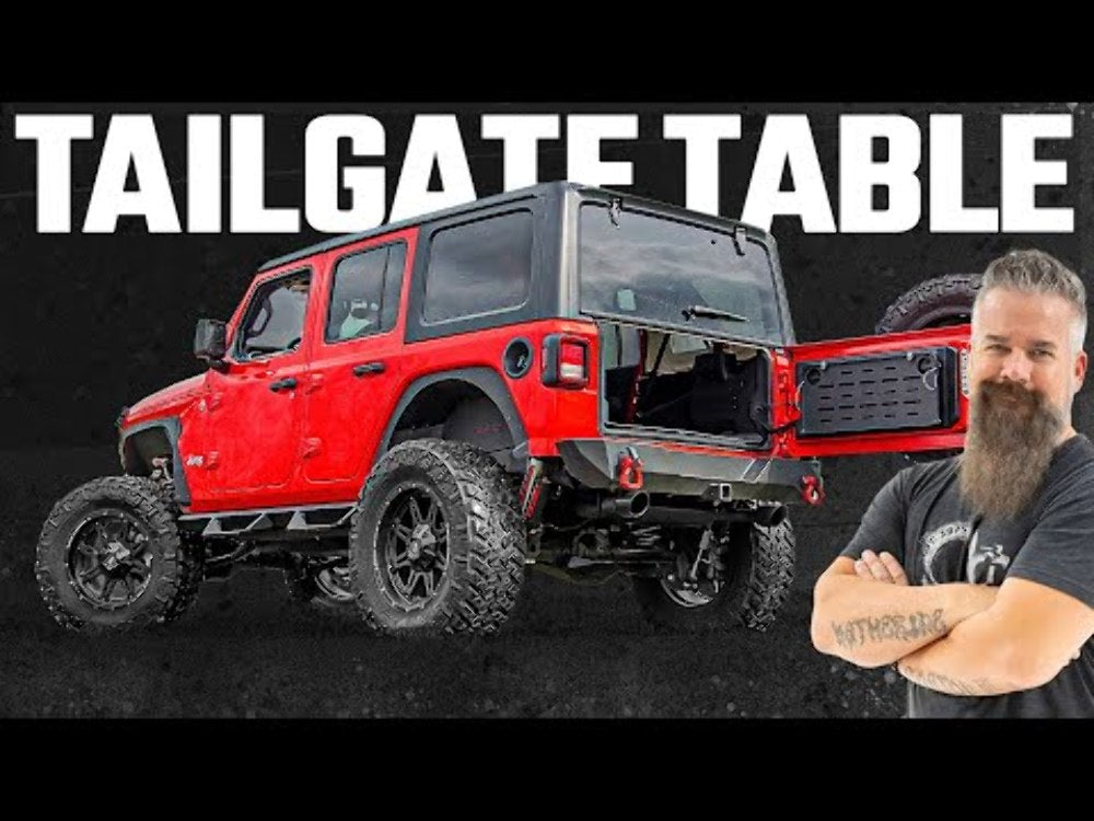 Rough Country Folding Tailgate Table fits Jeep Wrangler JL / JLU 18-20 10625
