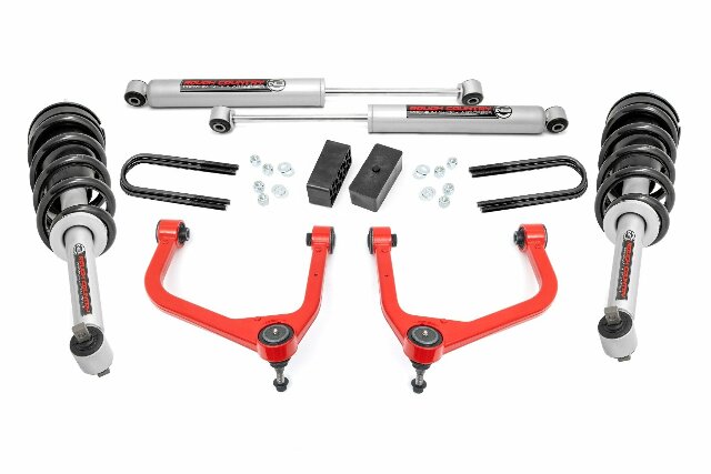 Rough Country 3.5 Inch Lift Kit N3 Struts GMC Sierra 1500 (2025) 110531RED