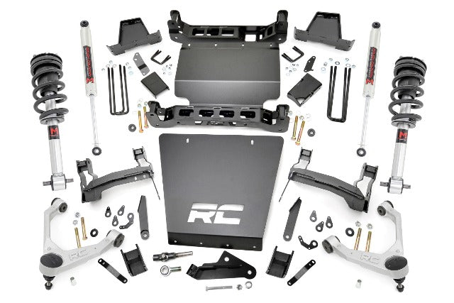 Rough Country 7" Steel LCA Lift Forged UCA Bracket M1 Strut Chevy/GMC 1500 16-18 11640