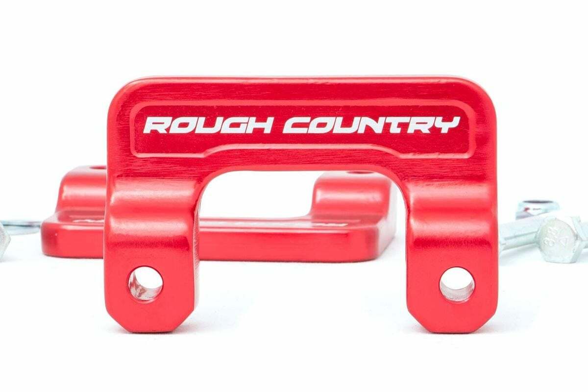 Rough Country 2in GM Leveling Lift Kit Red Billet Aluminum 07-20 SUV/07-18 1500 1313