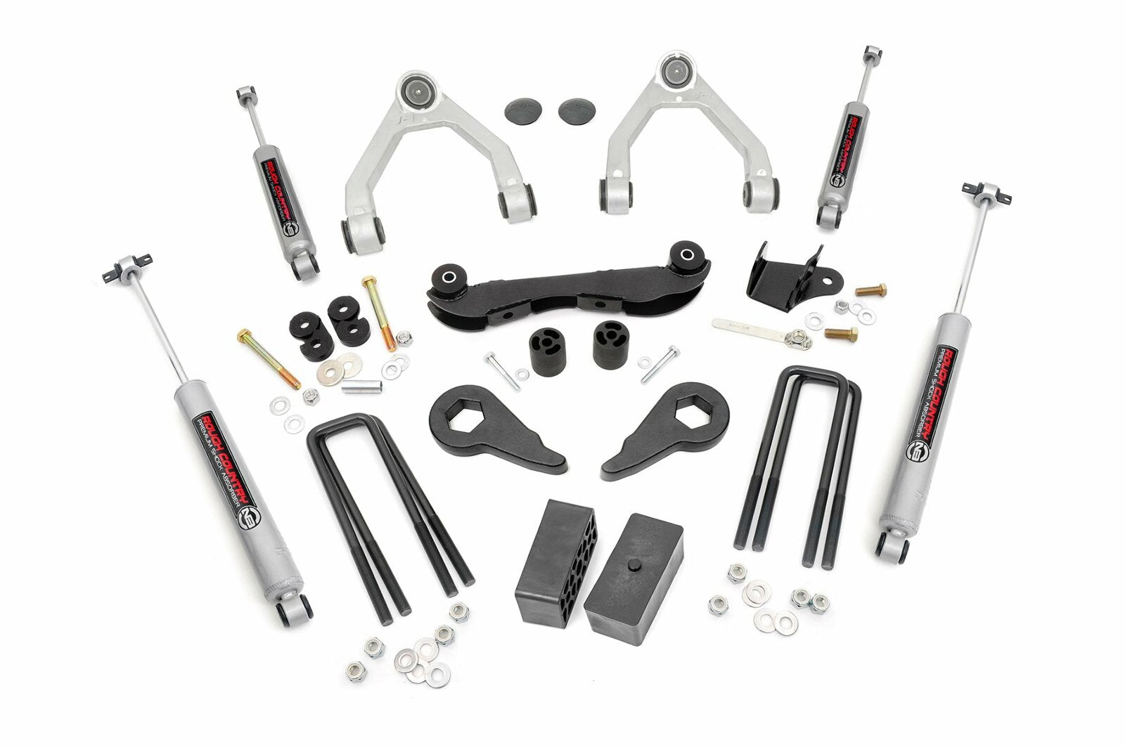 Rough Country Chevy GMC Tahoe Suburban 2"-3" Suspension Lift w/Blocks 88-98 -1