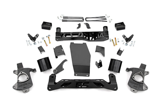 Rough Country 5in GMC Lift Kit 14-18 1500 Denali PU 4wd w/MagneRide Cast Steel 18300
