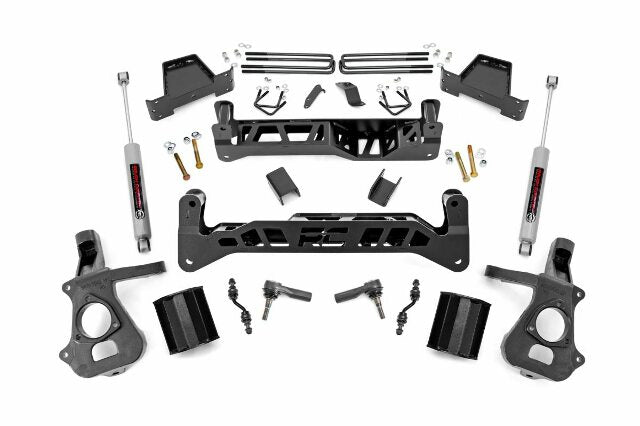 Rough Country 7in GM Lift Kit w/N3 14-18 1500 PU 2WD Aluminum/Stamped Steel 18731