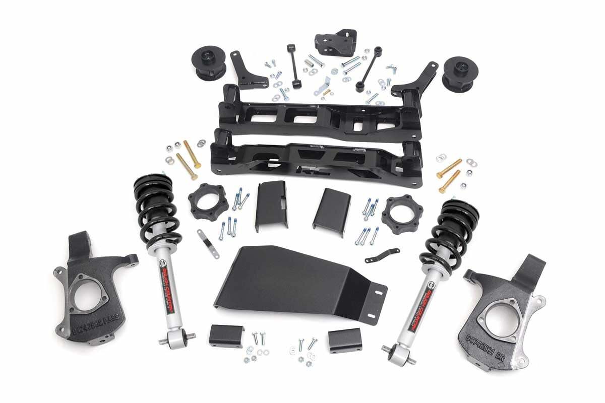 Rough Country 5in GM Suspension Lift Kit w/N3 Struts 07-13 Avalanche -1
