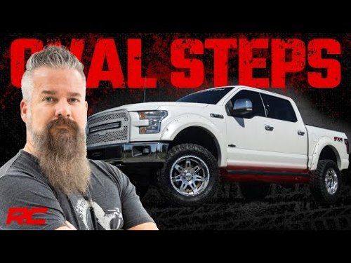 Ford Oval Nerf Step Bars 15-20 F-150 SuperCrew Cab -4