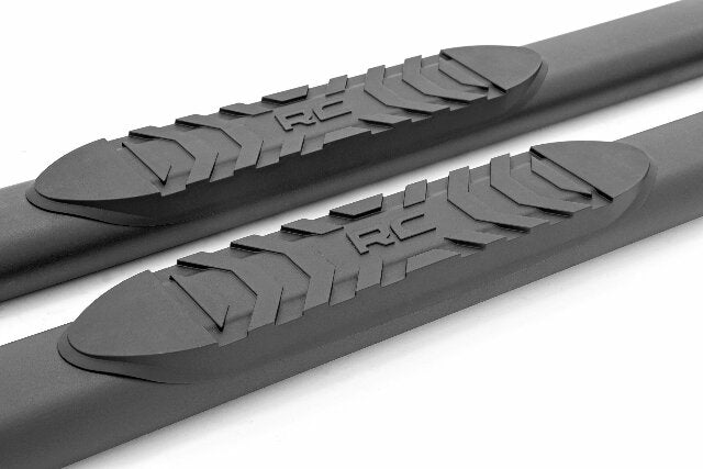 Oval Nerf Step Double Cab Black Toyota Tacoma 2WD/4WD 05-22 -4