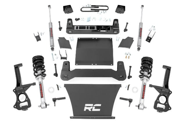 Rough Country 6" Lift Mono Leaf Rear N3 Struts Chevy Silverado 1500 25-26 21631_A