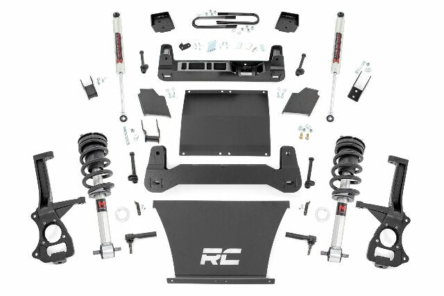 Rough Country 6 In Lift Mono Leaf Rear M1 Struts/M1 Chevy Silverado 1500 22-25 21640