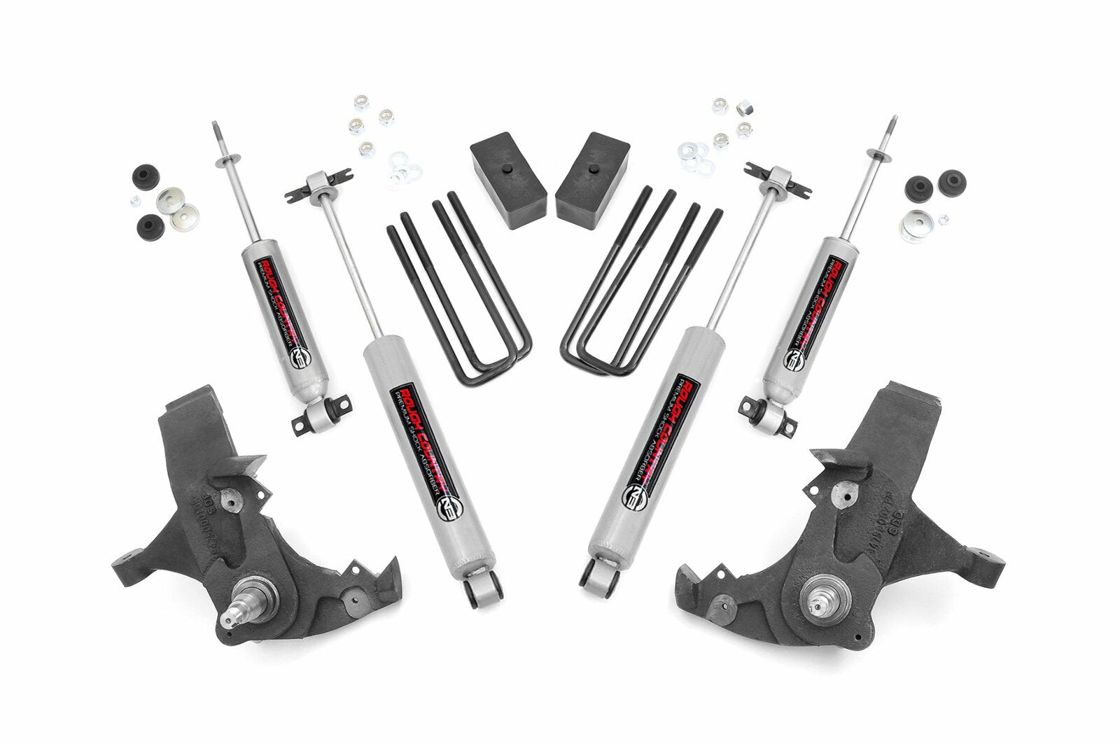 Rough Country 4" Lift Kit Chevy/GMC 1500 Truck/SUV 2WD (1988-1999) 231N2
