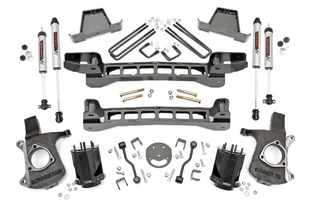 Rough Country 6in Suspension Lift Kit w/V2 Shocks for GM 99-06 1500 PU 2WD 23470