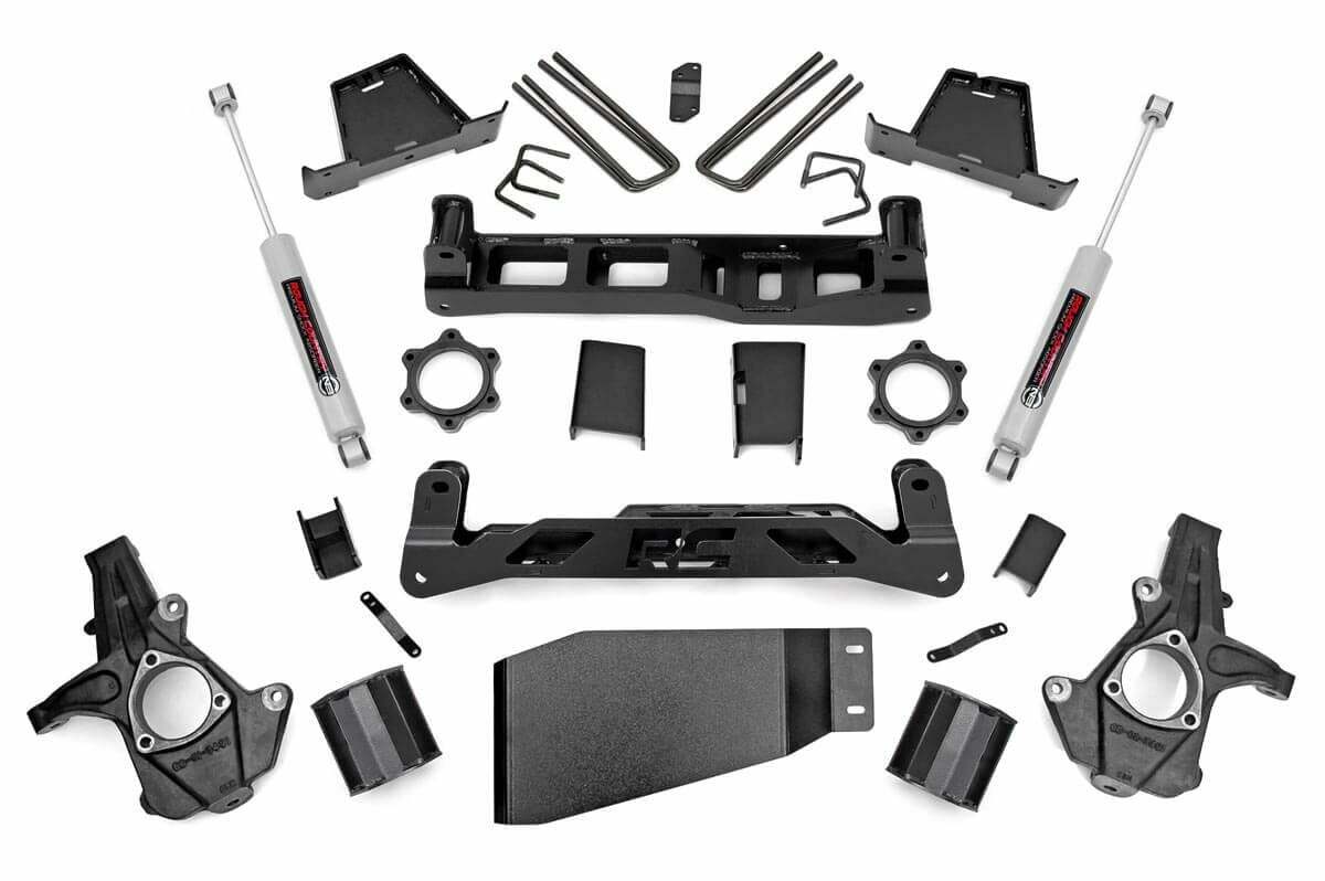 Rough Country 6" Lift Kit Chevy Silverado & GMC Sierra 1500 4WD 2007-2013 -1