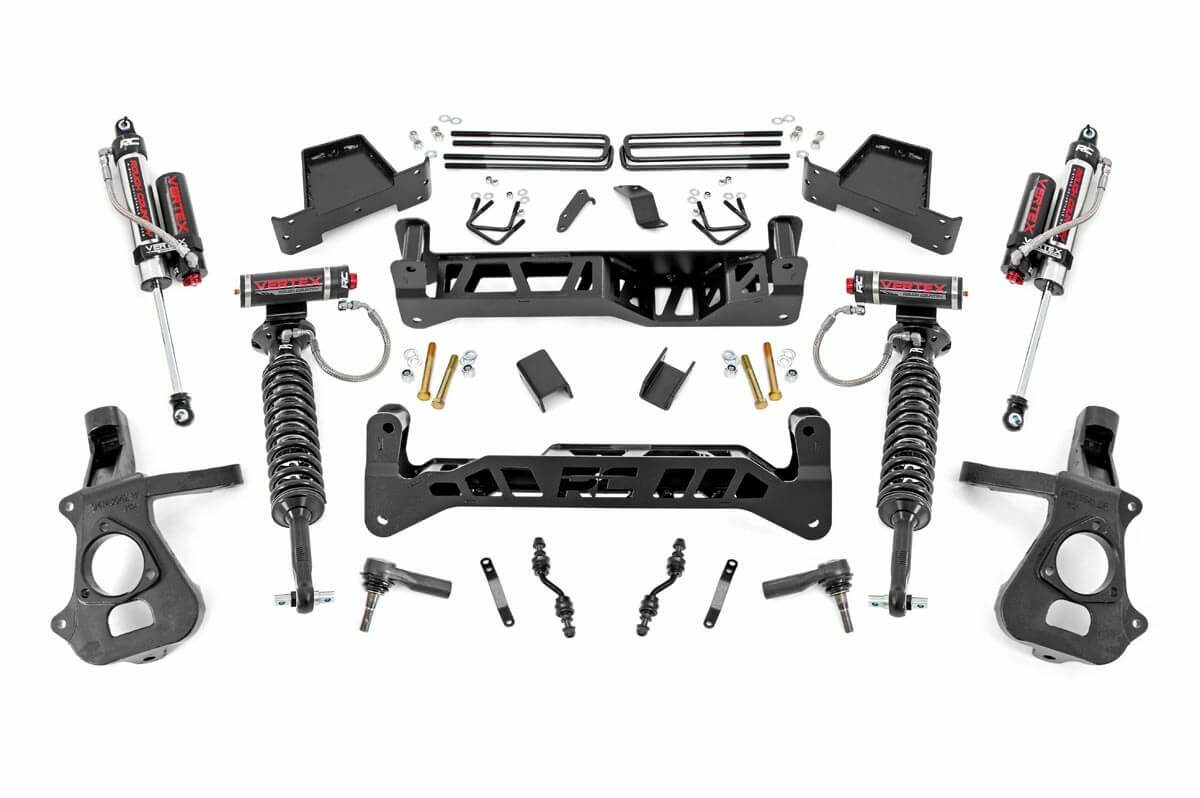 Rough Country 7in GM Suspension Lift Kit Vertex 14-18 1500 PU 2WD -1