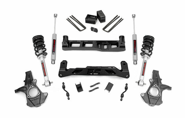 Rough Country 5in GM Lift Kit w/Struts 14-18 1500 PU 2WD Aluminum/Stamped Steel 24834