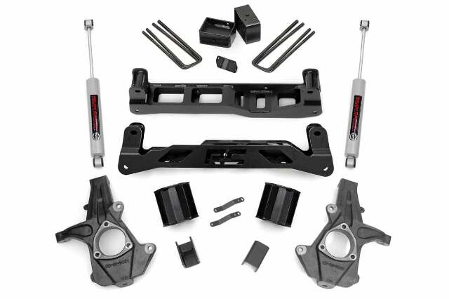 Rough Country 5in GM Suspension Lift Kit w/N3 Shocks 07-13 1500 PU 26130