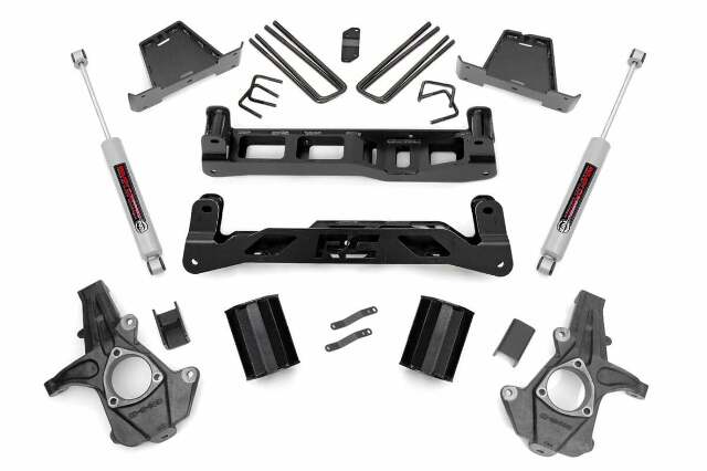 Rough Country 7.5in GM Suspension Lift Kit w/N3 Shocks 07-13 1500 PU 2WD 26330