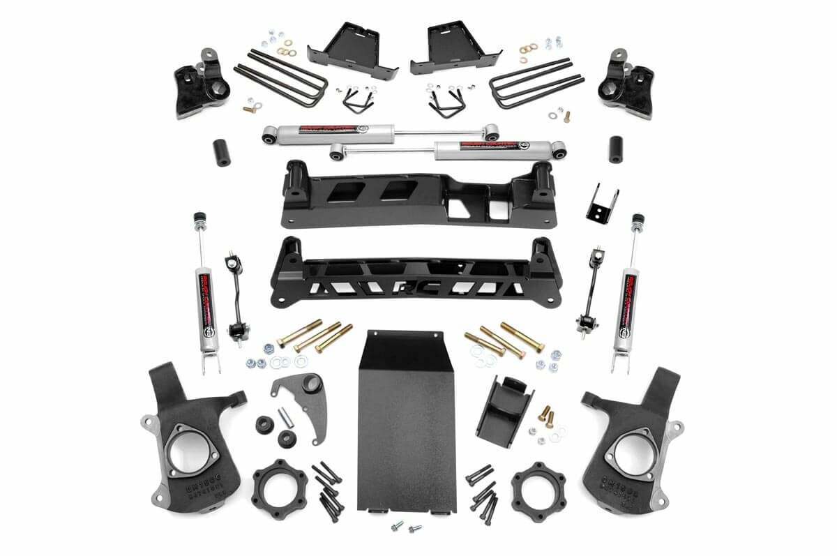 Rough Country Chevy GMC 1500 Pickup 6" Suspension Lift Kit w/N3 Shocks 99-06 4WD -1