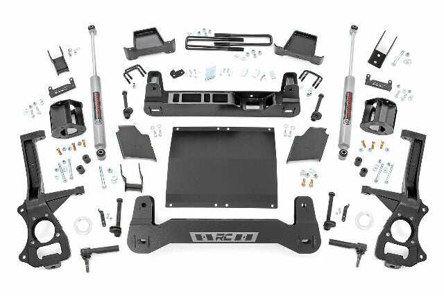 Rough Country 4" GM Suspension Lift Kit Strut Spacer 19-21 1500 Trailboss AT4 DIESEL 27531D