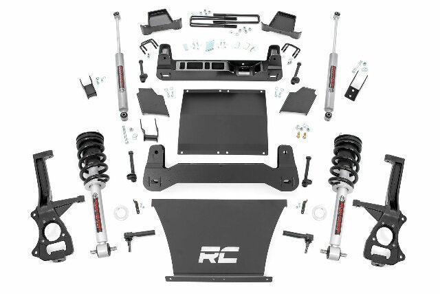 Rough Country 4in GM Lift Kit Lifted Struts 19-20 1500 Trailboss/AT4 PU 4wd