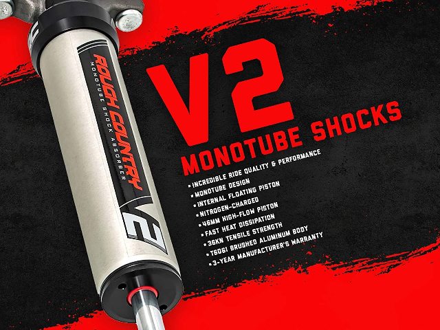 Rough Country 4" GM Suspension Lift Kit Vertex/V2 19-20 1500 Trailbos/AT4 PU 4wd 27557