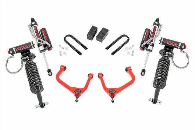 Rough Country 3.5" Lift Kit Mono Leaf Rear Vertex GMC Sierra 1500 19-25 28850RED