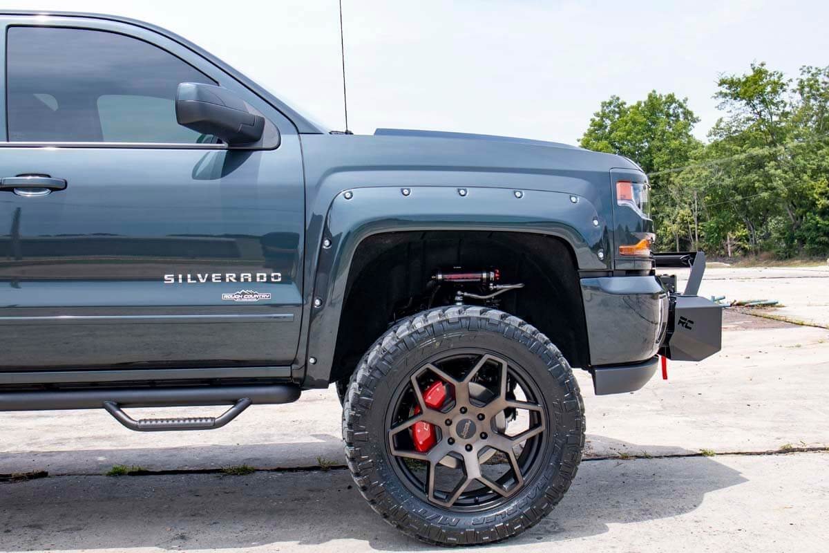 Rough Country 7in GM Suspension Lift Kit Vertex 14-18 1500 PU 4WD Aluminum -5