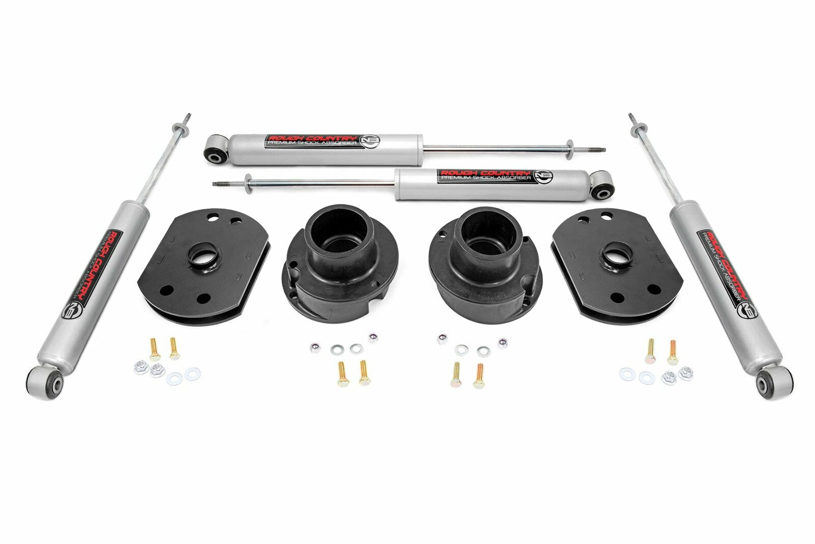 Rough Country 2.5in for Dodge Lift Kit N3 Shocks 14-20 Ram 2500 4WD -1