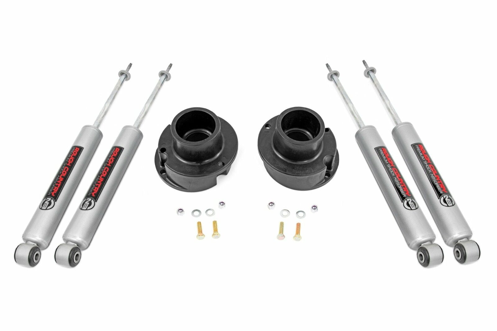 Rough Country 2.5in Leveling Kit w/Shocks 14-23 Ram 2500/3500 4WD Coil Model 37735