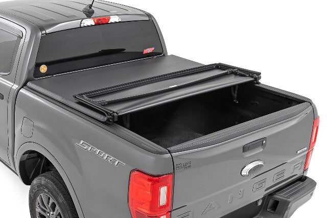 Rough Country Soft Tri-Fold Bed Cover 5' Bed for Ford Ranger 2019-2023 41219500A