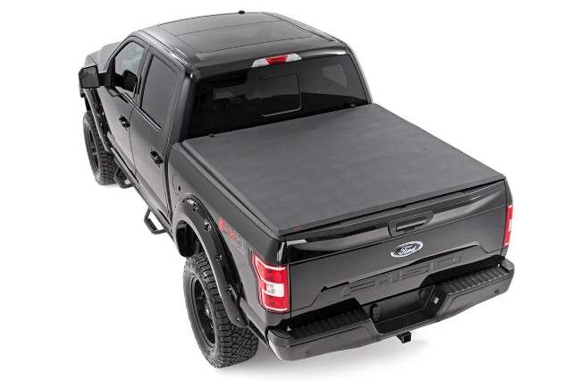 Rough Country Soft TriFold 5'7" Bed Cover for Ford F-150 15-20/Raptor 17-20 41515550A
