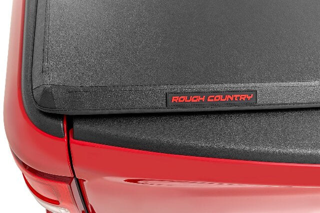 Rough Country Soft Tri-Fold 6'7" Bed Cover for Ford F150 21-26/Lightning 22-26 41521650A