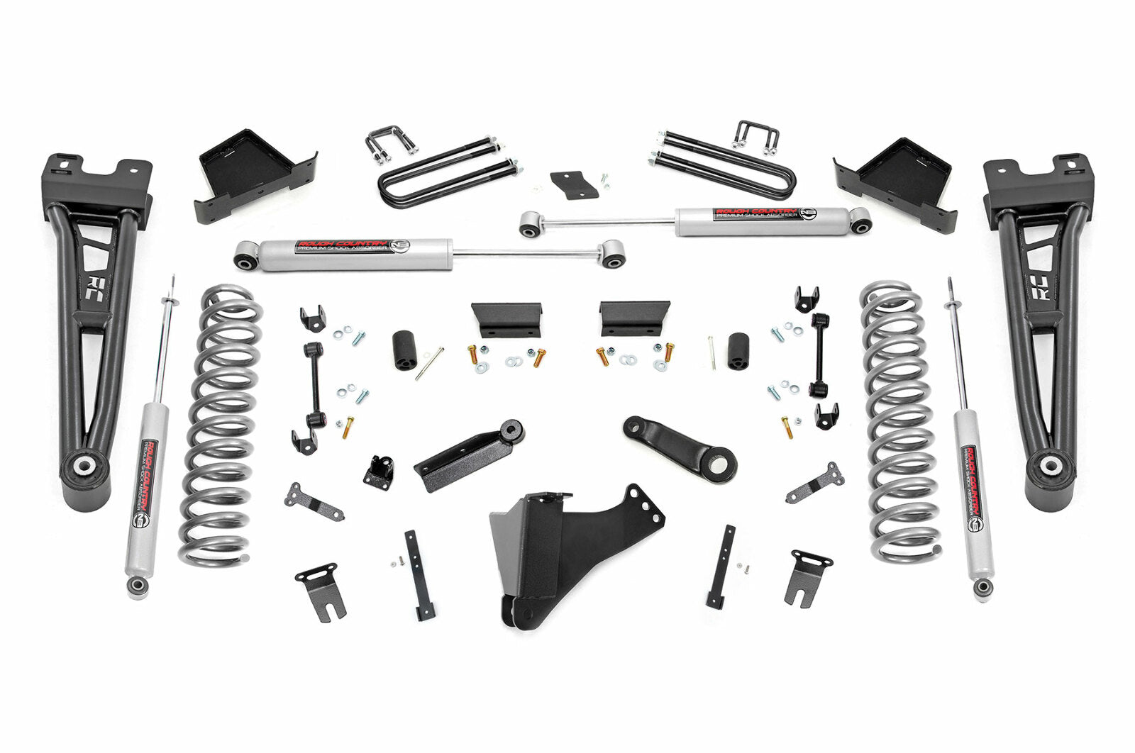 Rough Country 6" Lift Kit Gas Radius Arm for Ford F250/F350 4WD 23-25 -1