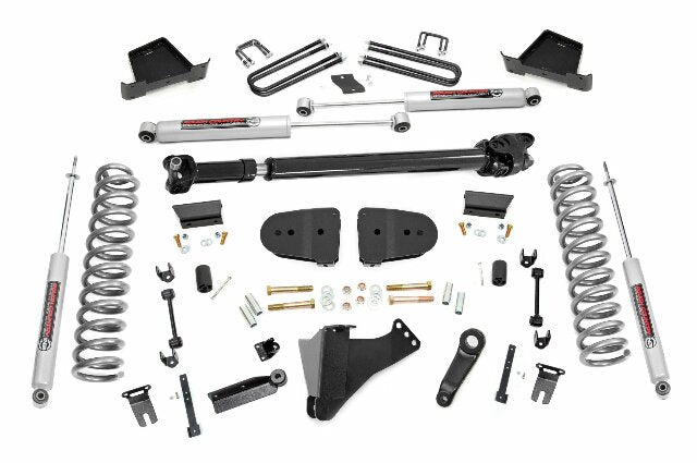 Rough Country 6" Lift Kit Gas OVLD for Ford F250/F350 23-25 Super Duty-2025 41730
