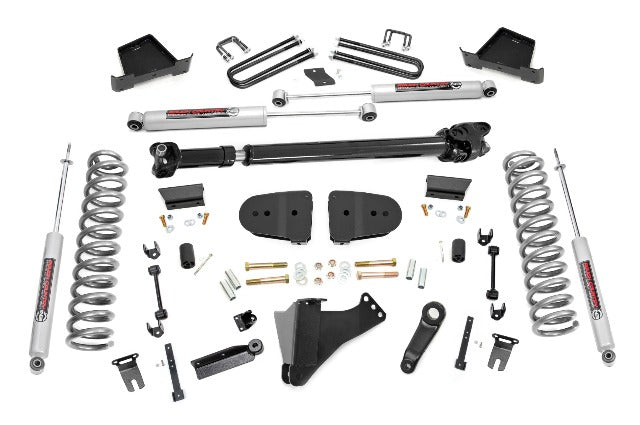 Rough Country 6" Lift Kit Gas No OVLD for Ford F250/F350 23-25 Super Duty-2025 41930