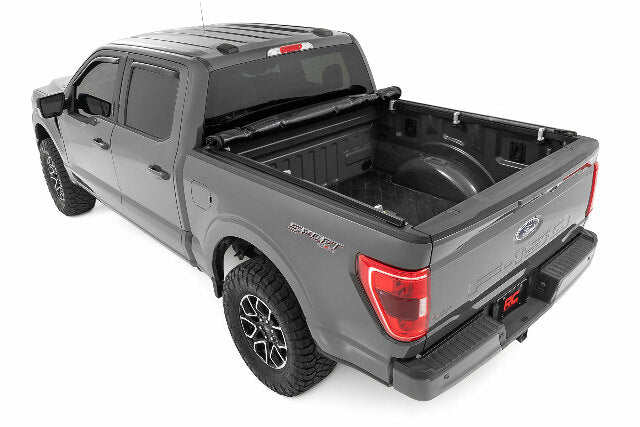 Roll Up Bed Cover 5'7" Bed Ford F-150/Lightning/Raptor 15+ -5