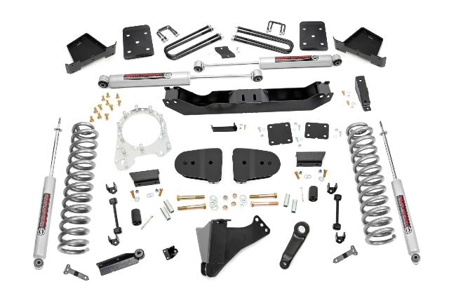 Rough Country 6" Lift kit Diesel No OVLD for Ford F250/F350 23-25 Super Duty