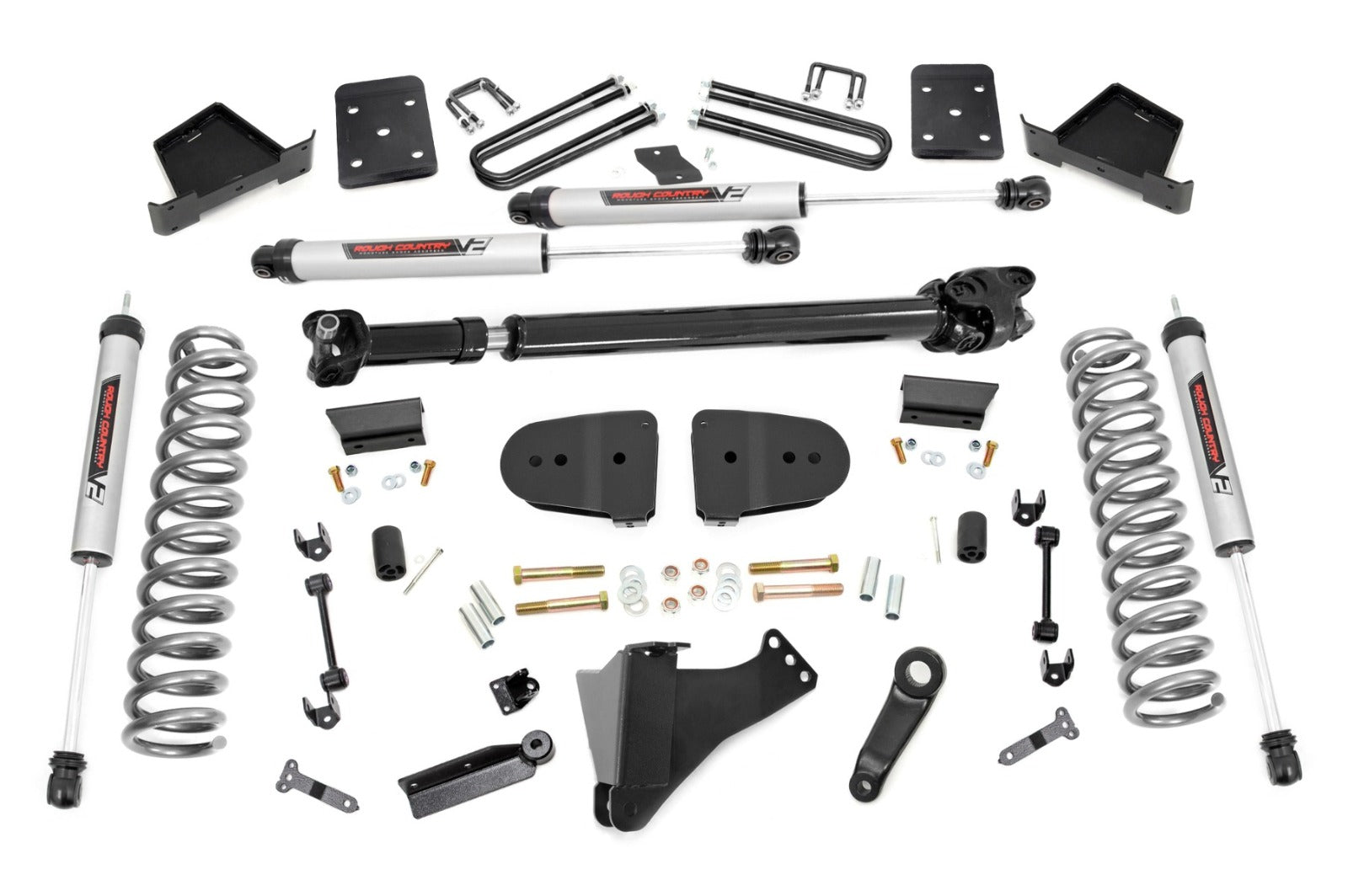 Rough Country 6" Lift kit Diesel No OVLD FR D/S V2 for Ford F250/F350 2023