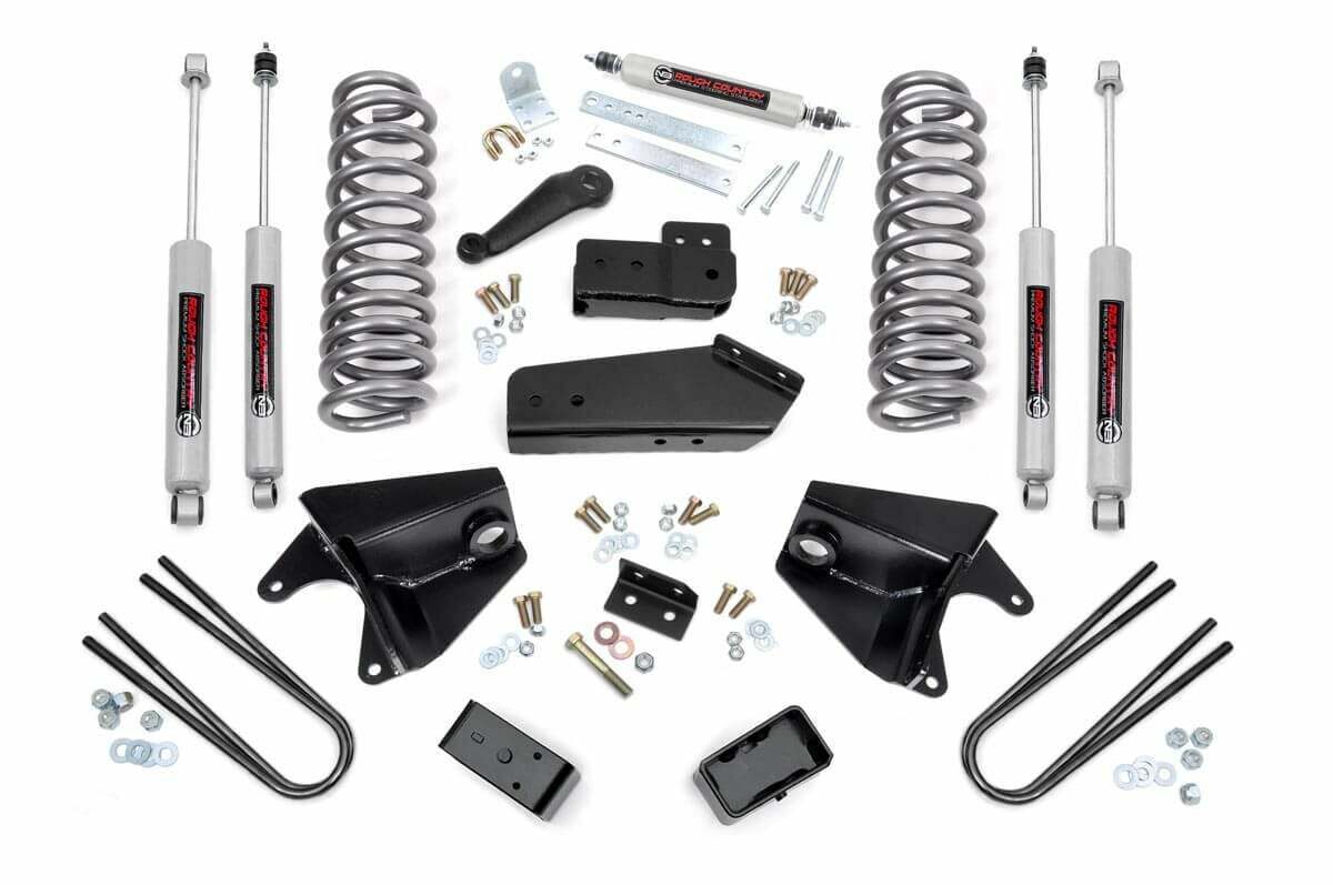 Rough Country 4" Suspension Lift Kit For Ford F150 1980-1996 W Shocks/Rr Blocks 465.20