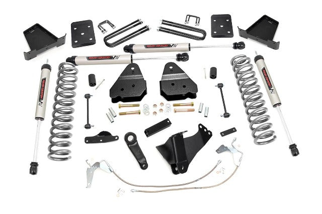 Rough Country 4.5in for Ford Suspension Lift Kit W/V2 Shocks 08-10 F-250/350 4wd 47870