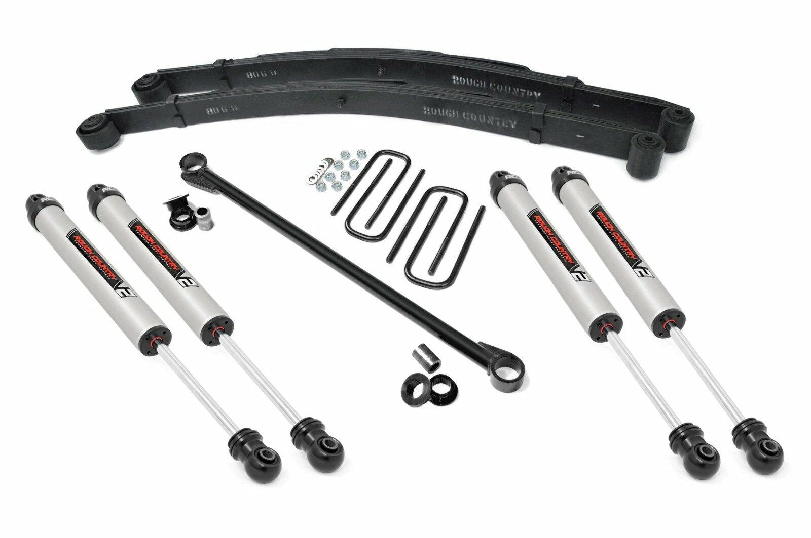 2.5"Ford Leveling Lift Kit w/ V2 Shocks 99-04 F-250/350 4WD -1