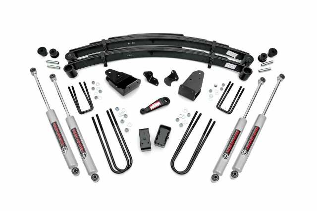 Rough Country 4 Inch Lift Kit For Ford F-250 4WD (1987-1997) -4