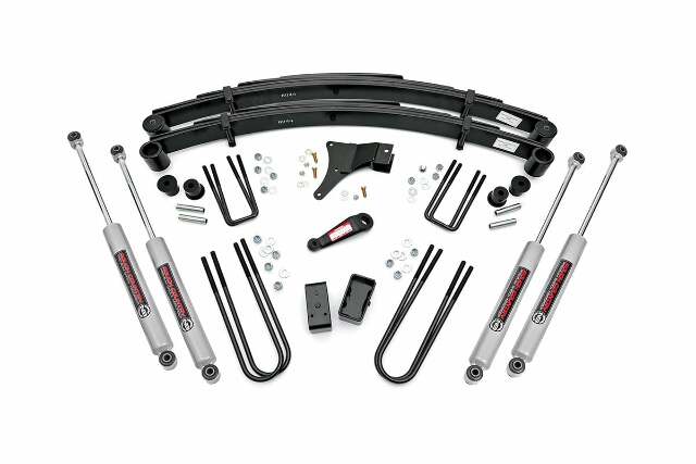 Rough Country for Ford F350 4" Suspension Lift Kit w/ Shocks 1986-1998 4WD -1