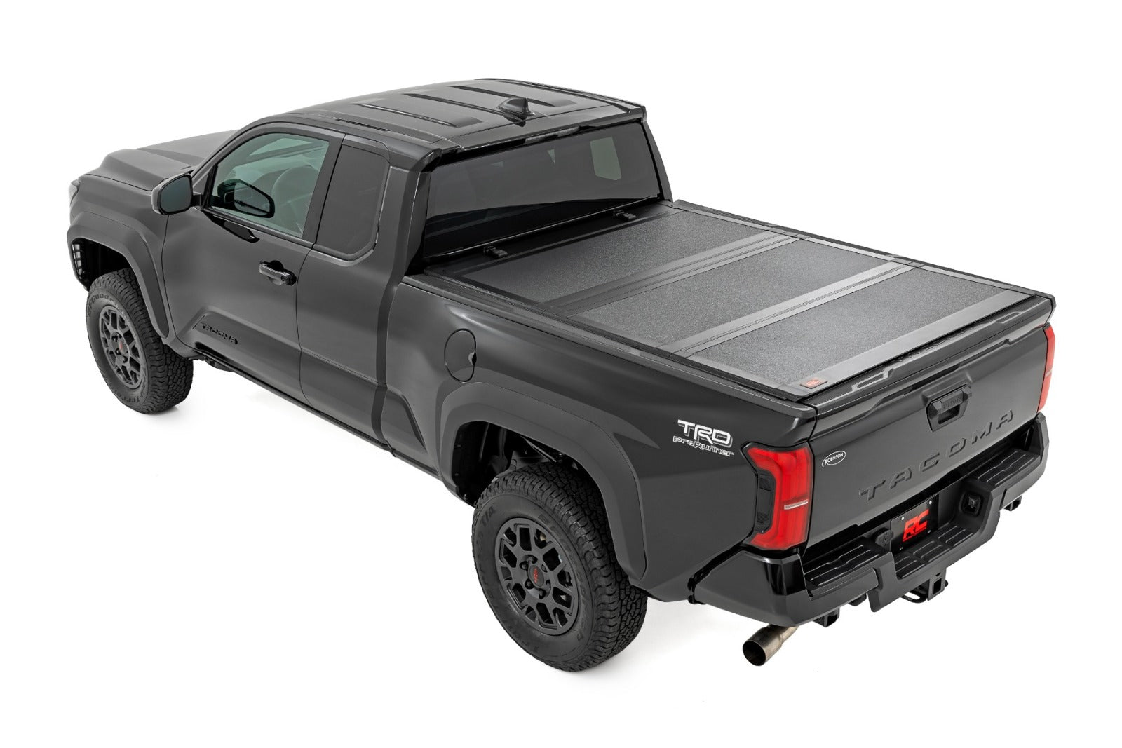 Rough Country Hard Tri-Fold Flip Up Bed Cover | 6' Bed | for Toyota Tacoma 24-25