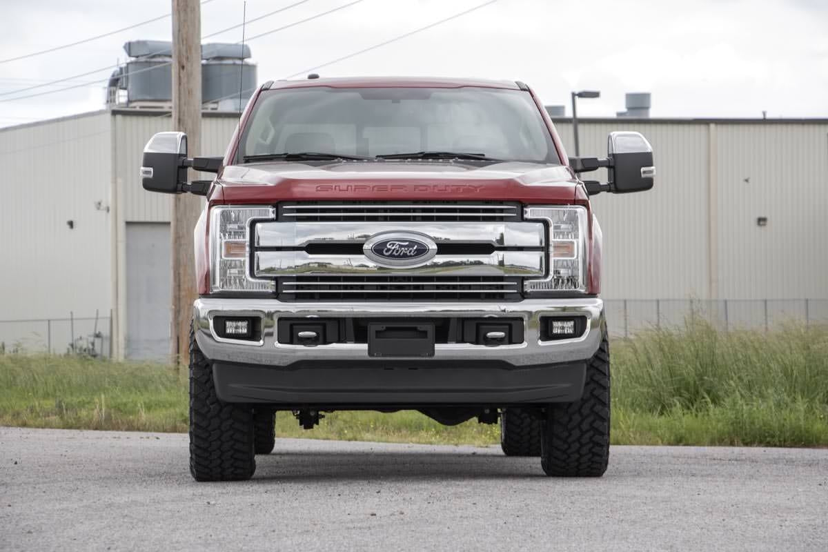 Rough Country 3" Lift Kit V2 Front Gas Coils for Ford Super Duty 4WD 17-22 -5